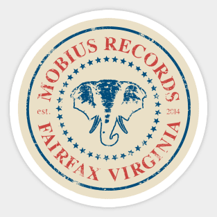 Mobius Record Label Sticker